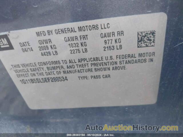 CHEVROLET MALIBU LS, 1G11B5SL5EF288534