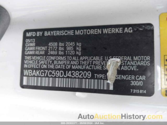 BMW 335 I, WBAKG7C59DJ438209