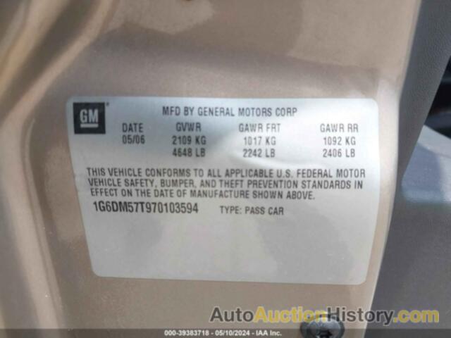 CADILLAC CTS STANDARD, 1G6DM57T970103594