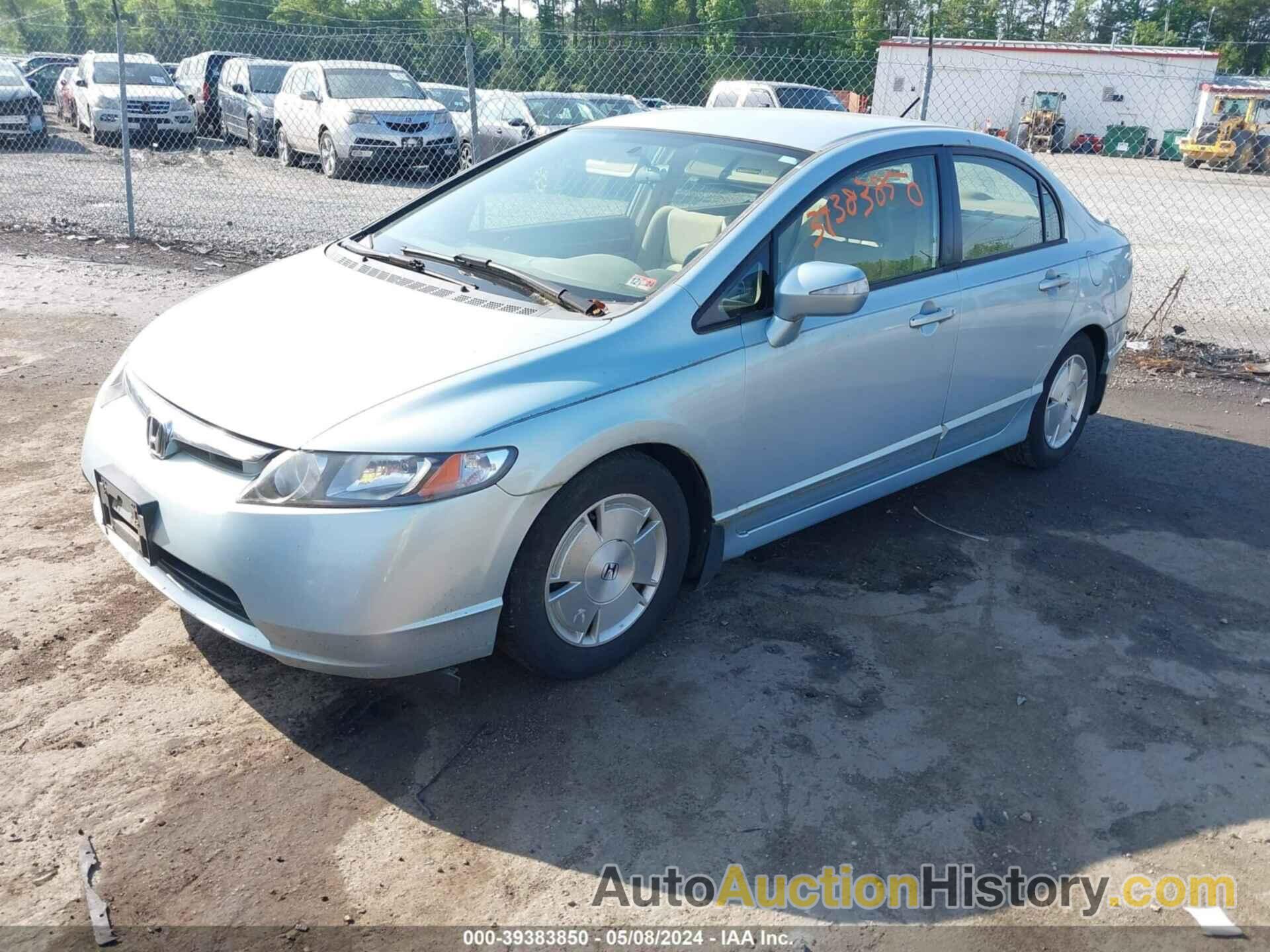 HONDA CIVIC HYBRID HYBRID, JHMFA36256S021536