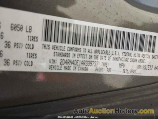 DODGE GRAND CARAVAN SE, 2D4RN4DE1AR339737