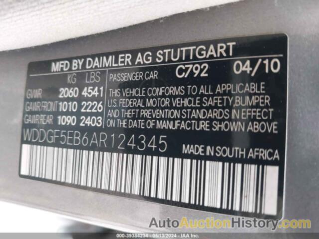 MERCEDES-BENZ C 300 300, WDDGF5EB6AR124345