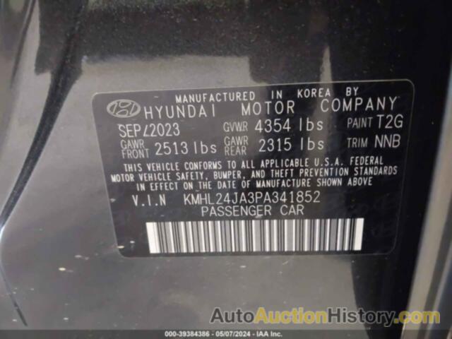 HYUNDAI SONATA SE, KMHL24JA3PA341852