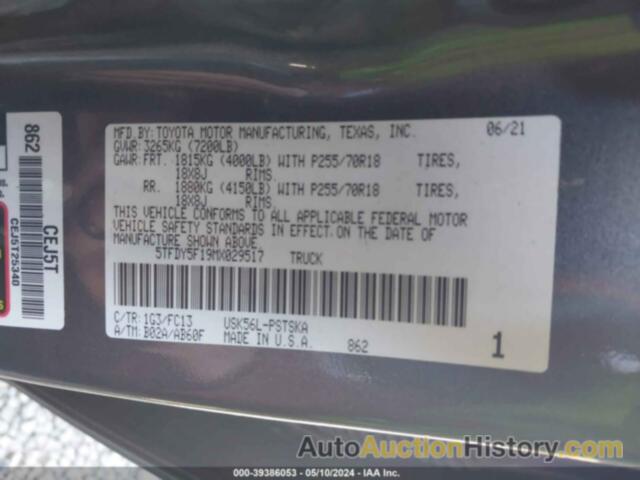 TOYOTA TUNDRA SR5, 5TFDY5F19MX029517