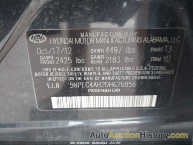 HYUNDAI SONATA LIMITED 2.0T, 5NPEC4AB2DH626856