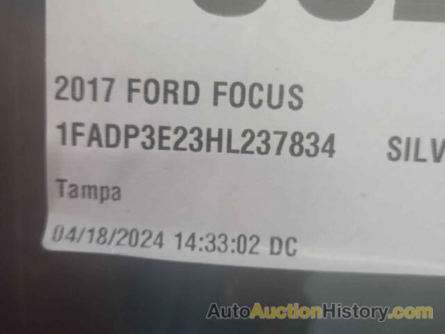 FORD FOCUS S, 1FADP3E23HL237834