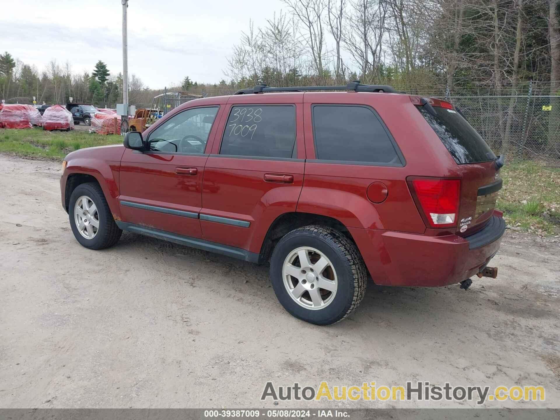 JEEP GRAND CHEROKEE LAREDO, 1J8GR48K39C525415