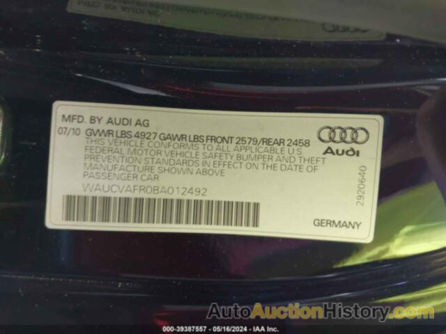 AUDI S5 4.2 PREMIUM PLUS, WAUCVAFR0BA012492