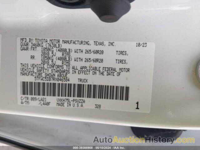 TOYOTA TUNDRA HYBRID CREWMAX LIMITED/CREWMAX P, 5TFWC5DB7RX046584