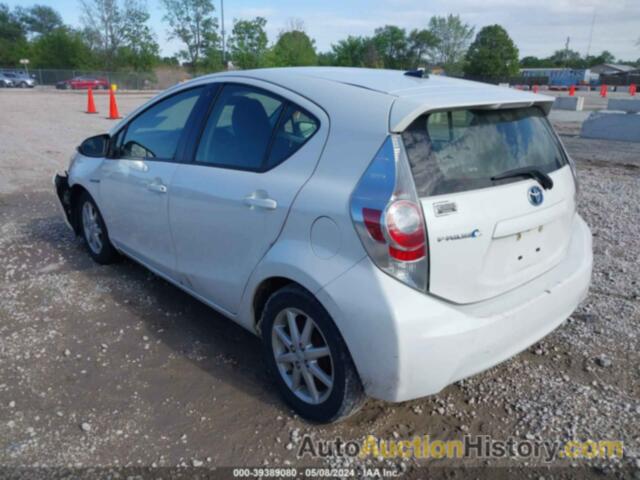 TOYOTA PRIUS C FOUR, JTDKDTB38C1025460