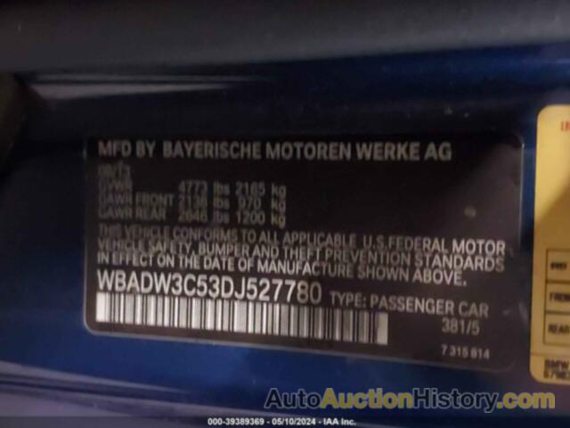 BMW 328 I, WBADW3C53DJ527780