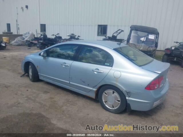 HONDA CIVIC HYBRID, JHMFA36286S014824