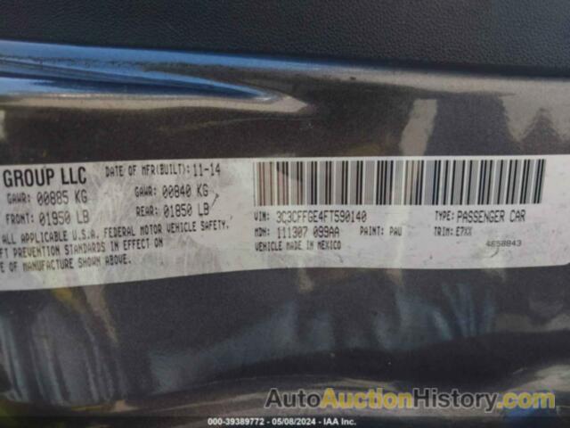 FIAT 500E BATTERY ELECTRIC, 3C3CFFGE4FT590140