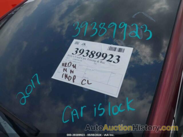 CHRYSLER 200 LIMITED PLATINUM, 1C3CCCAB8HN505941