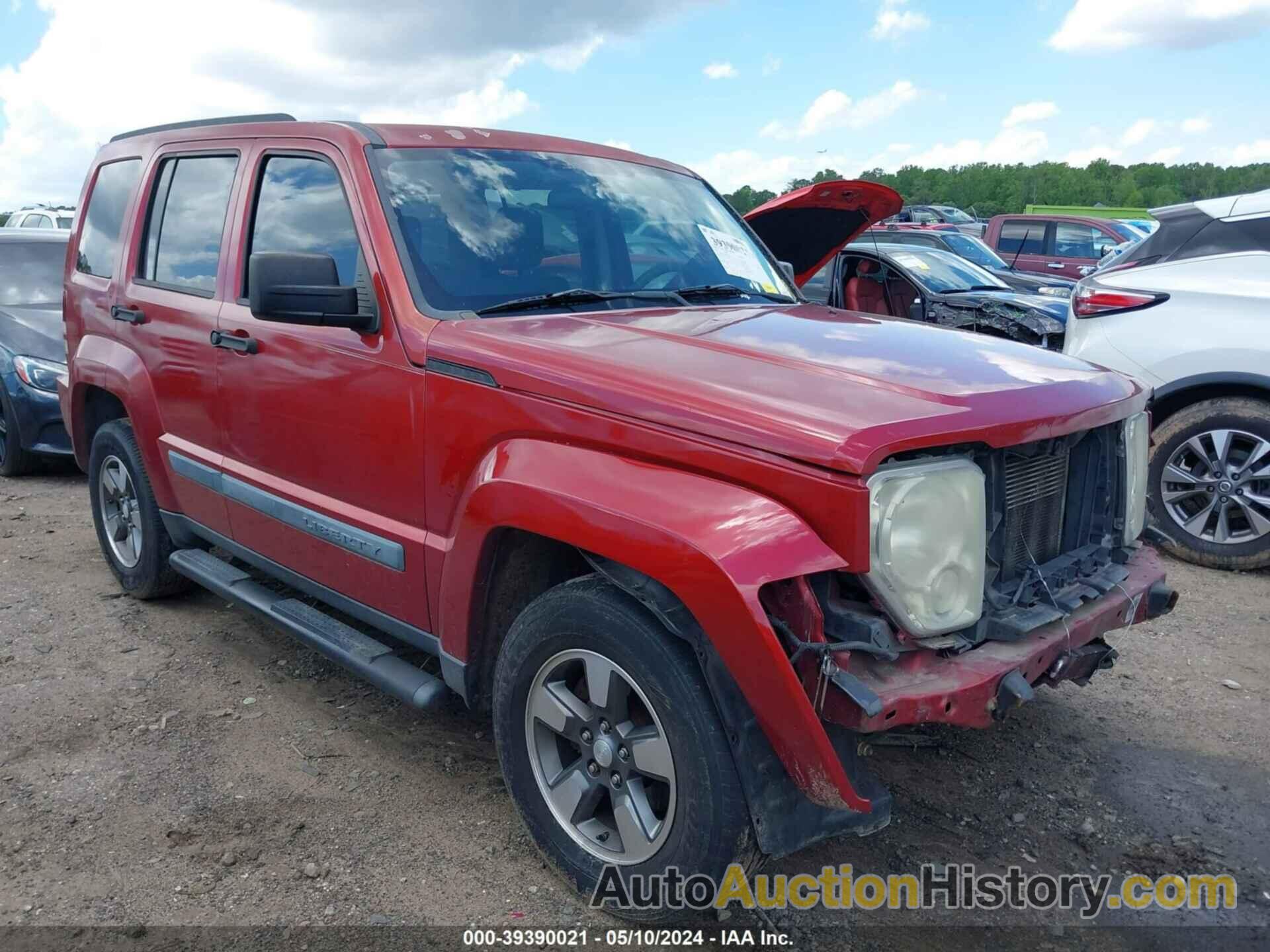 JEEP LIBERTY SPORT, 1J8GP28K08W274196