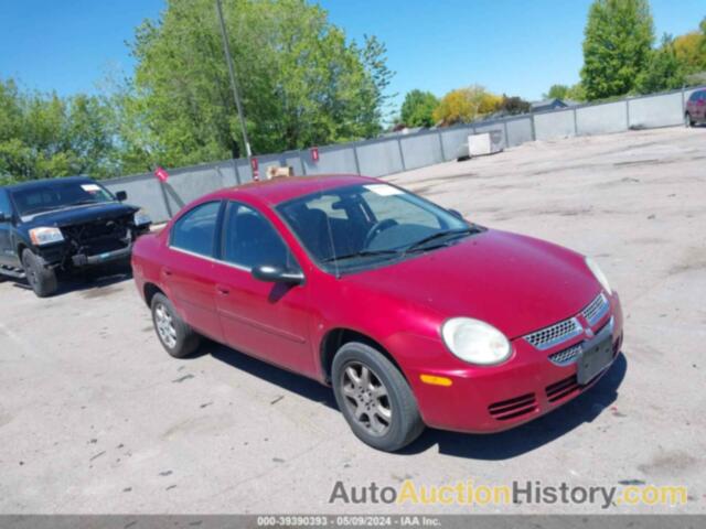 DODGE NEON SXT, 1B3ES56CX5D174318