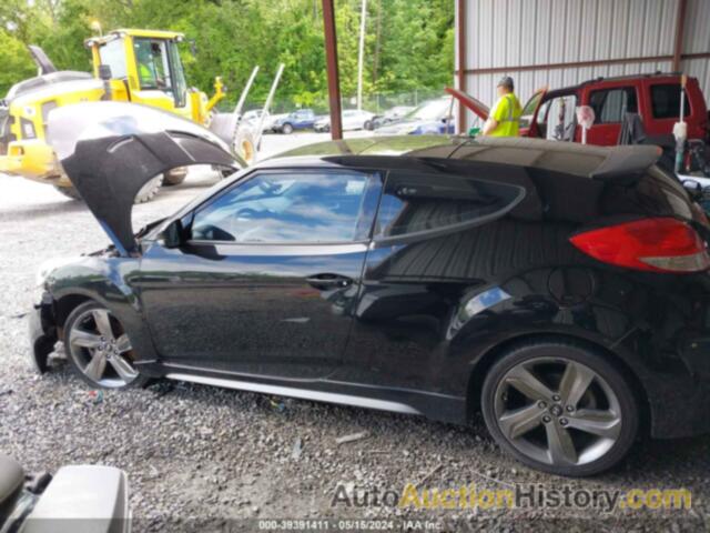 HYUNDAI VELOSTER TURBO W/BLUE, KMHTC6AE9DU102201