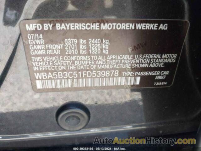 BMW 535I XDRIVE, WBA5B3C51FD539878