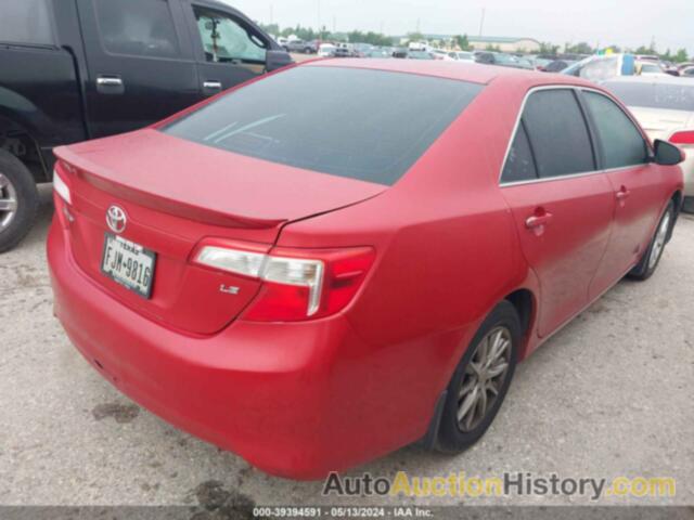 TOYOTA CAMRY LE, 4T4BF1FK1CR226410