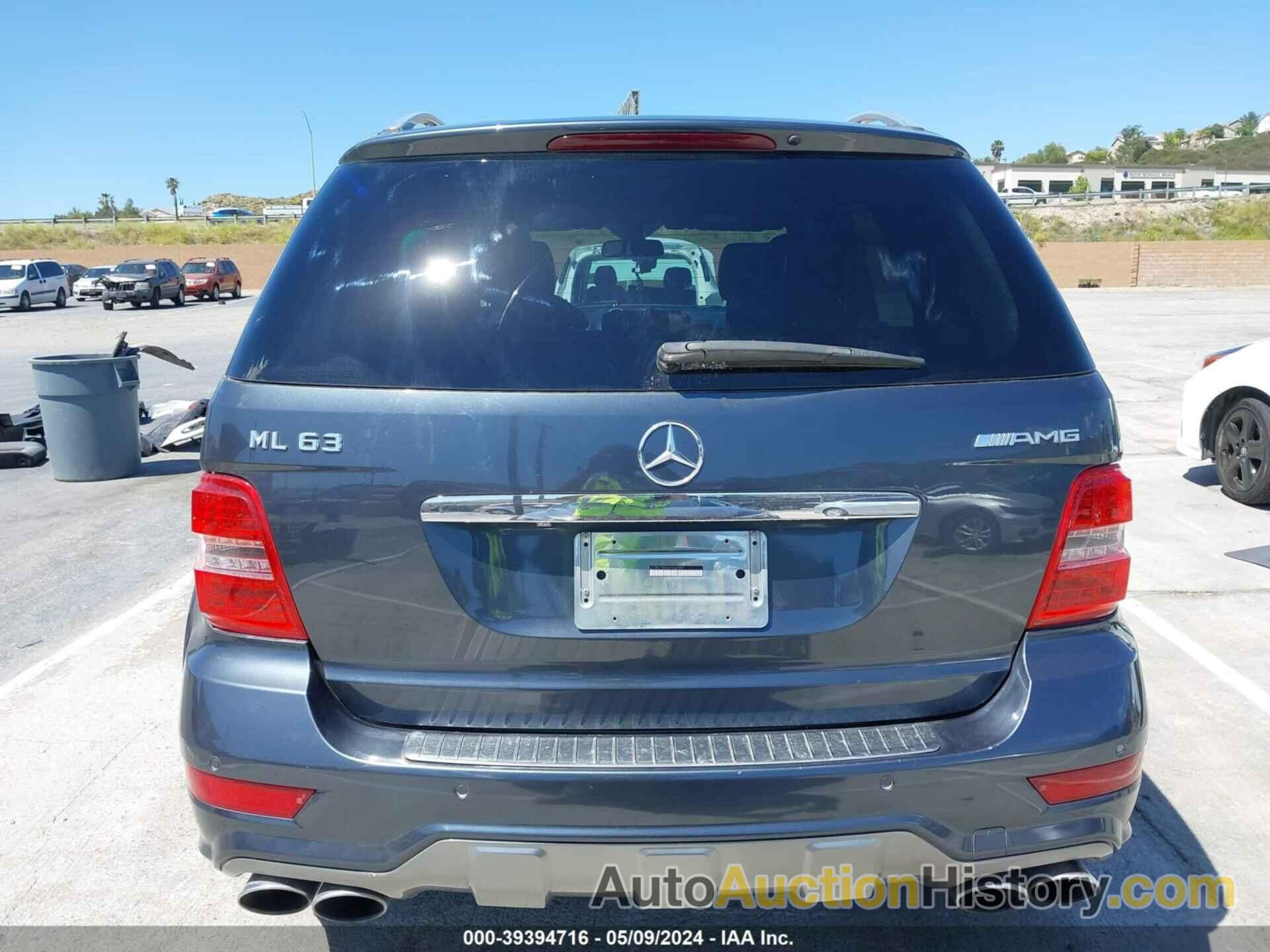 MERCEDES-BENZ ML 63 AMG 4MATIC, 4JGBB7HB0AA566989