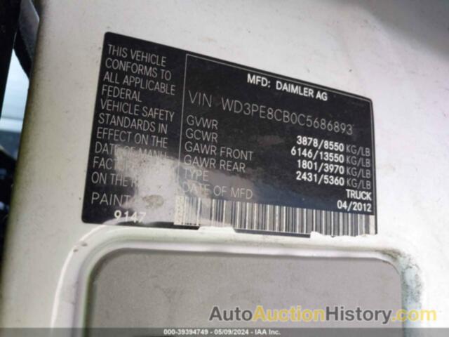 MERCEDES-BENZ SPRINTER 2500 HIGH ROOF, WD3PE8CB0C5686893