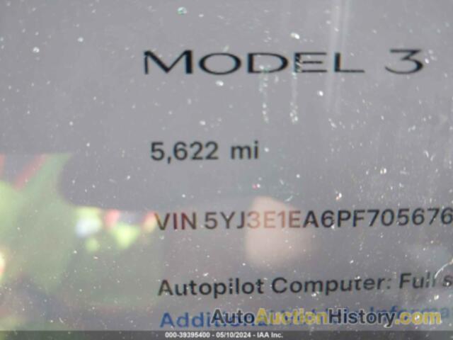 TESLA MODEL 3, 5YJ3E1EA6PF705676