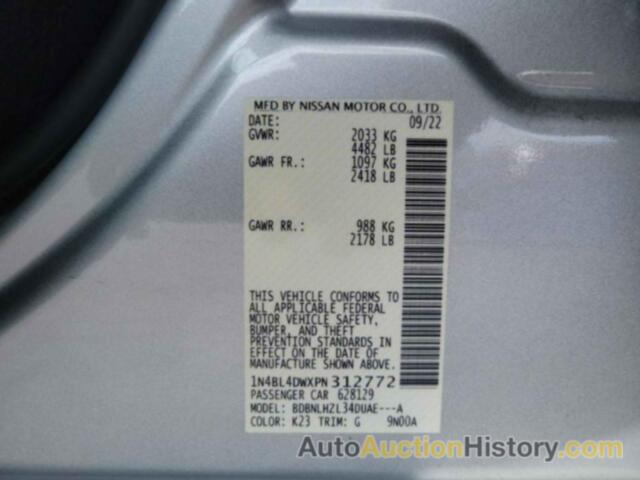 NISSAN ALTIMA SV, 1N4BL4DWXPN312772