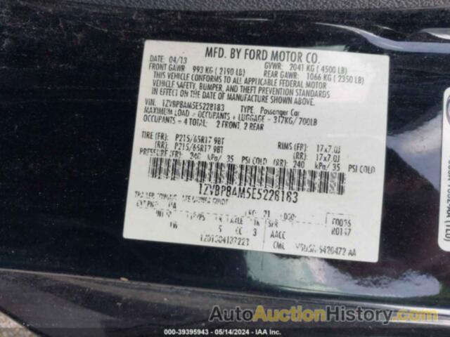 FORD MUSTANG V6, 1ZVBP8AM5E5228183