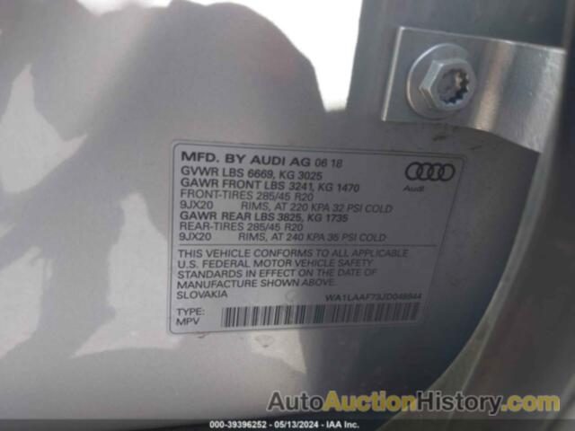 AUDI Q7 3.0T PREMIUM, WA1LAAF73JD048844