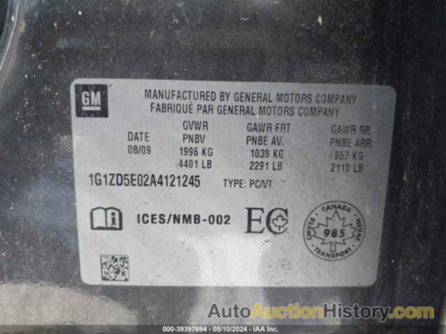 CHEVROLET MALIBU 2LT, 1G1ZD5E02A4121245