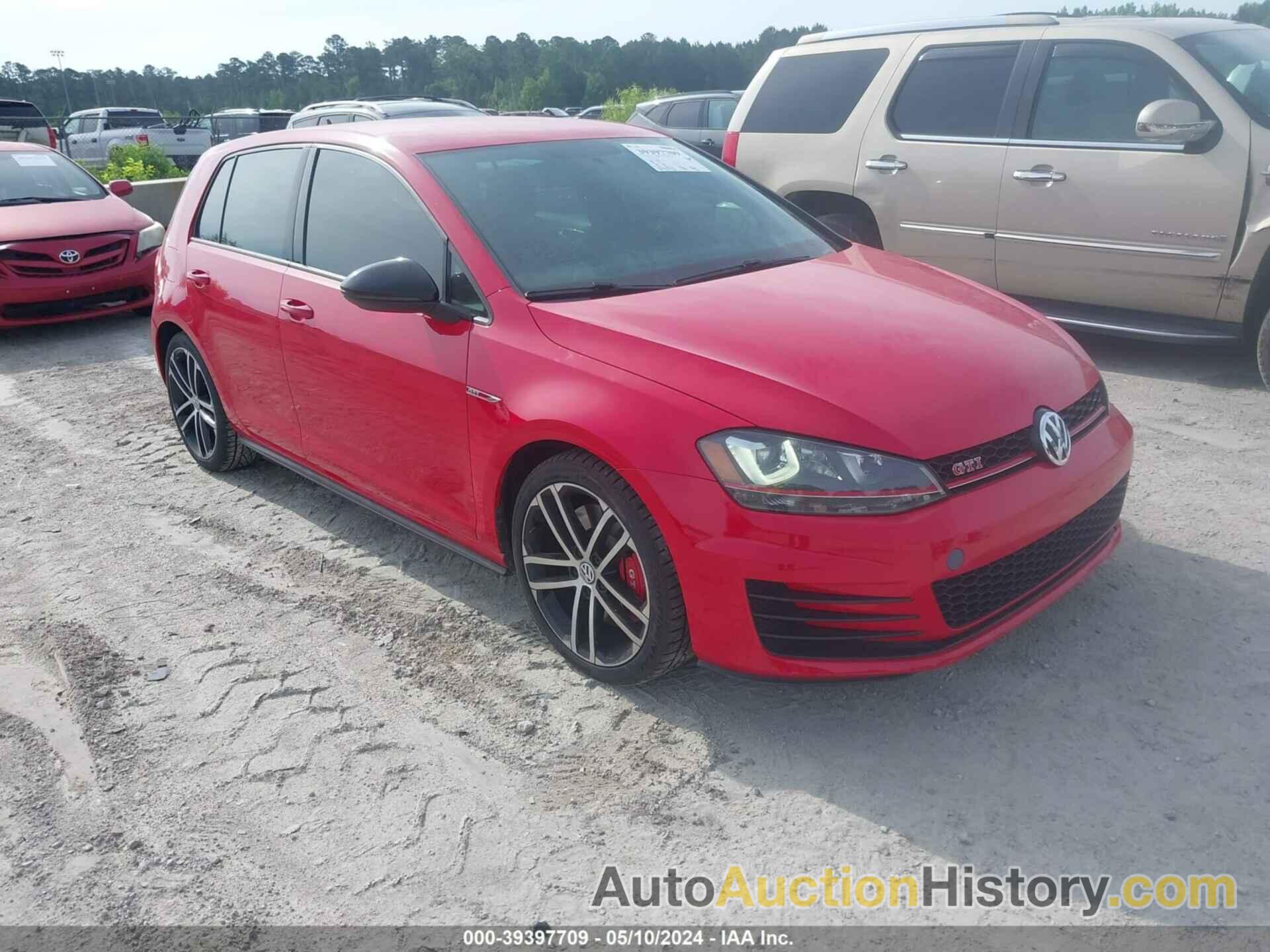 VOLKSWAGEN GOLF GTI AUTOBAHN 4-DOOR/S 4-DOOR/SE 4-DOOR/SPORT 4-DOOR, 3VW447AU8HM041952