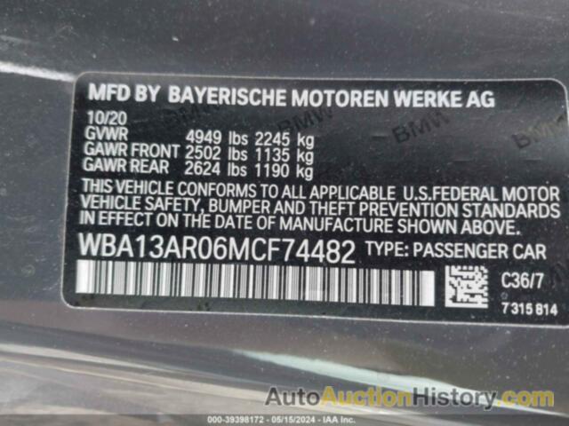 BMW M440I XDRIVE, WBA13AR06MCF74482