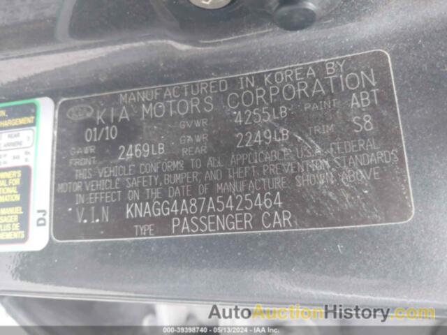 KIA OPTIMA LX, KNAGG4A87A5425464