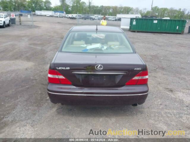 LEXUS LS 430, JTHBN36F840155861