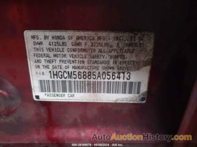 HONDA ACCORD 2.4 EX, 1HGCM56885A056413