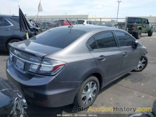 HONDA CIVIC HYBRID, 19XFB4F26FE002565