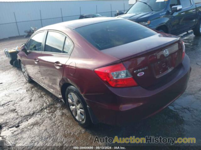 HONDA CIVIC LX, 2HGFB2F52CH582722