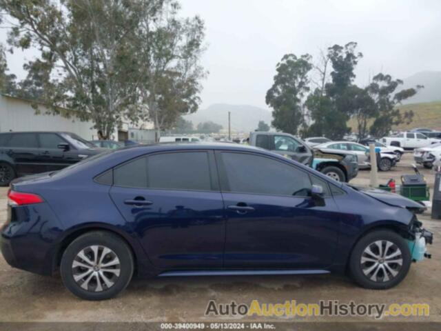 TOYOTA COROLLA HYBRID LE, JTDEAMDEXNJ051619