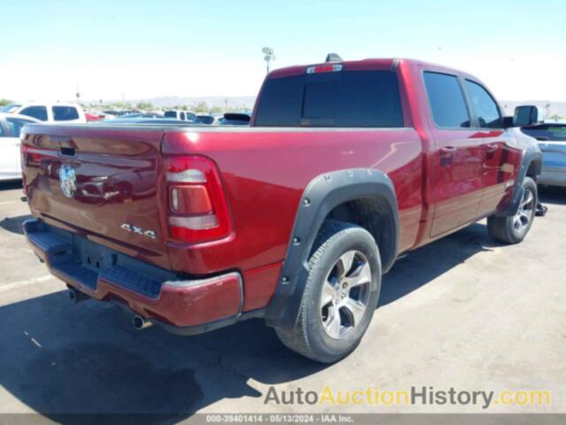 RAM 1500 LARAMIE  4X4 6'4 BOX, 1C6SRFRT2KN802173