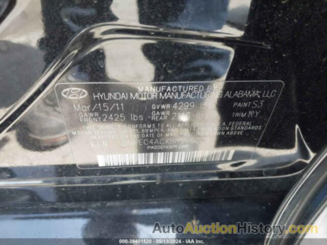 HYUNDAI SONATA SE, 5NPEC4ACXBH265009