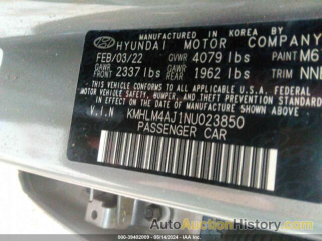 HYUNDAI ELANTRA HYBRID BLUE, KMHLM4AJ1NU023850