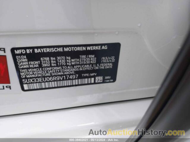 BMW X5 M60I, 5UX33EU06R9V17497