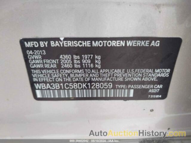 BMW 320I, WBA3B1C58DK128059