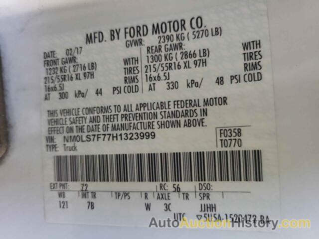 FORD TRANSIT CONNECT XLT, NM0LS7F77H1323999