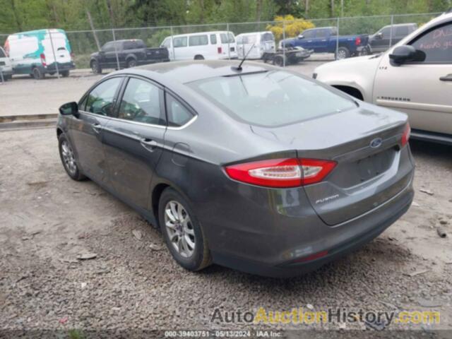 FORD FUSION S, 3FA6P0G76GR256006