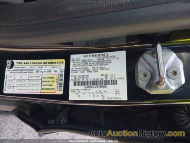 FORD FUSION S, 3FA6P0G76FR289070