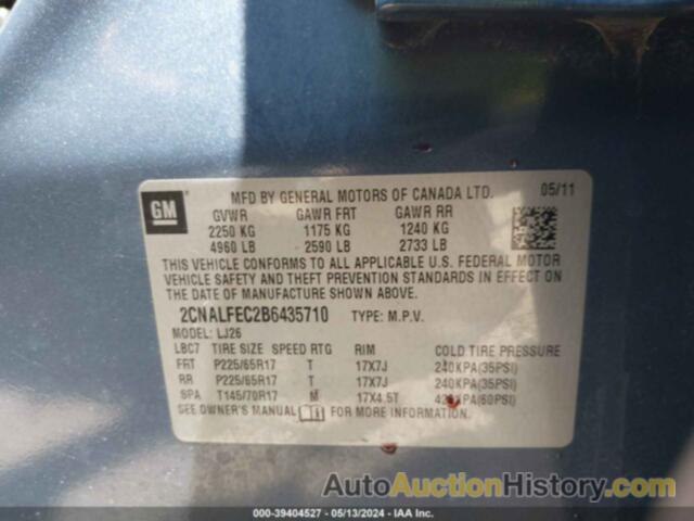 CHEVROLET EQUINOX LTZ, 2CNALFEC2B6435710