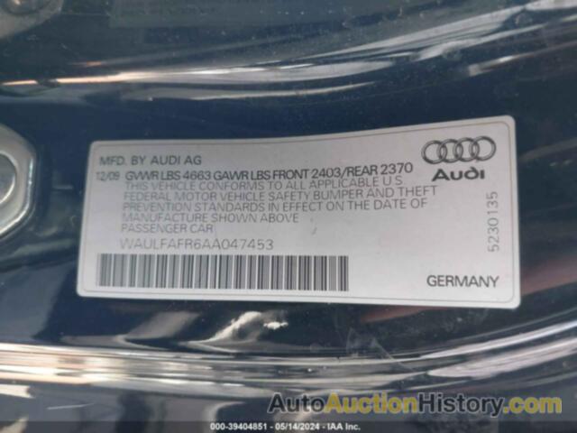 AUDI A5 2.0T PREMIUM, WAULFAFR6AA047453