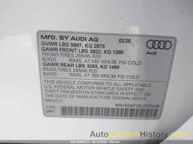 AUDI Q5 E PREMIUM PLUS, WA1E2AFY3L2072428