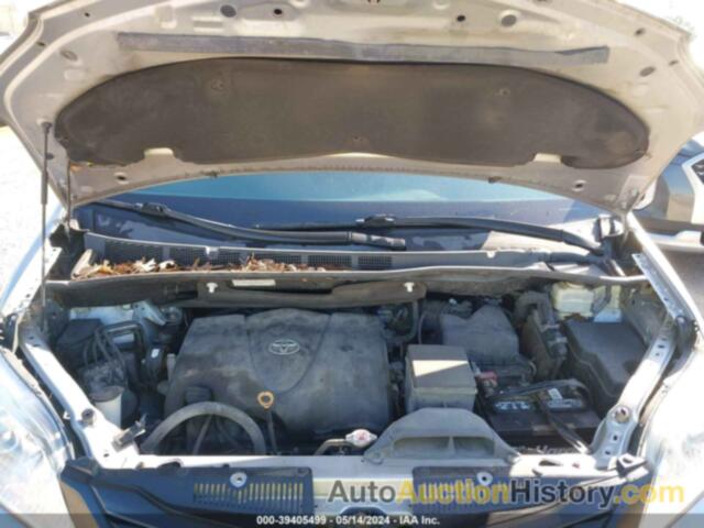 TOYOTA SIENNA L 7 PASSENGER, 5TDZZ3DC9HS821027